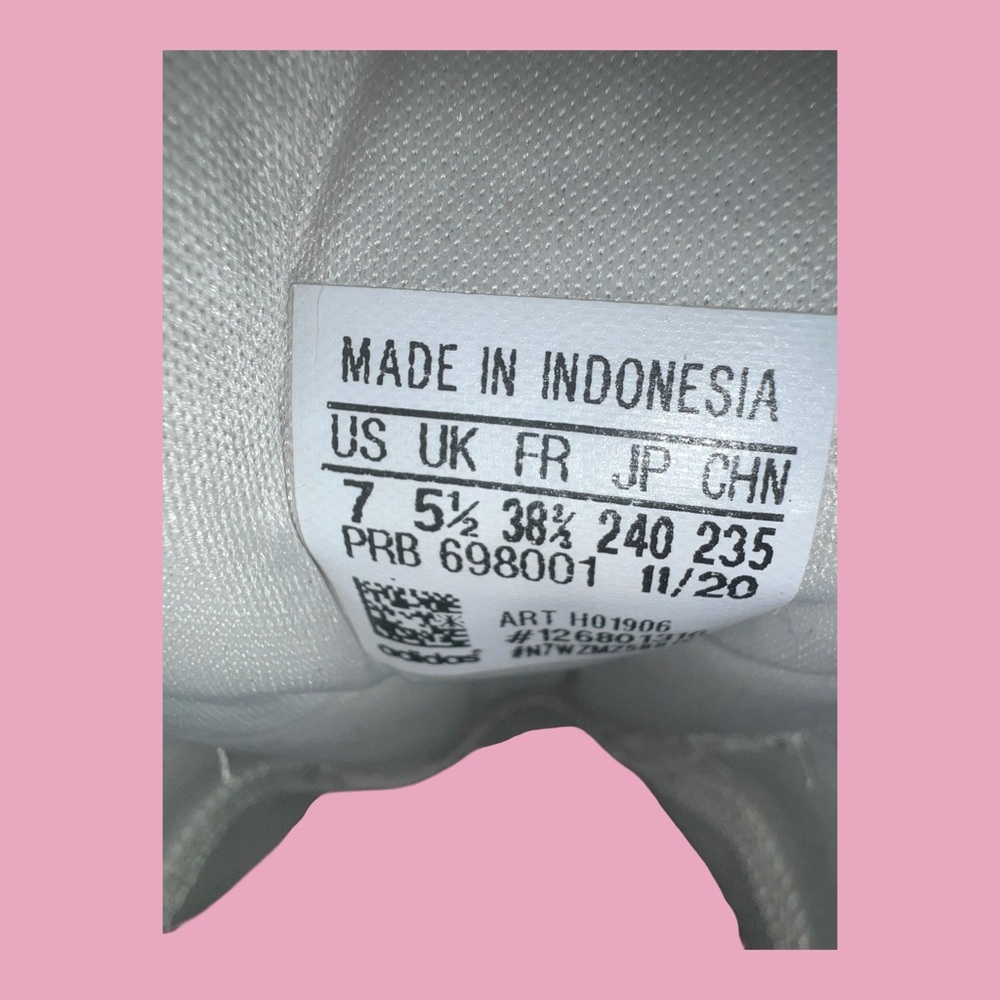 Adidas Women's Sneakers with Leopard Pattern - White and Black - Picture 6 of 6